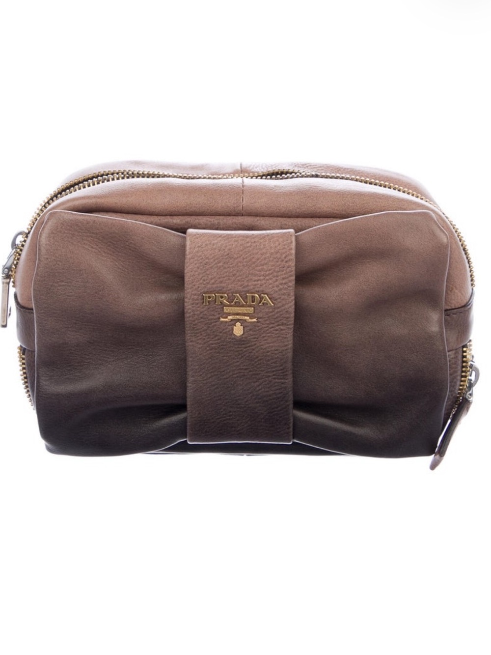 Prada Vitello Glacé Bow Clutch - Picture 2 of 7